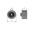 GATES Vratn / vodic kladka ozubenho emenu PowerGrip ‐ GT T42066