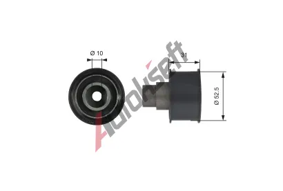 GATES Vratn/vodc kladka ozubenho emenu PowerGrip GT T42080, T42080