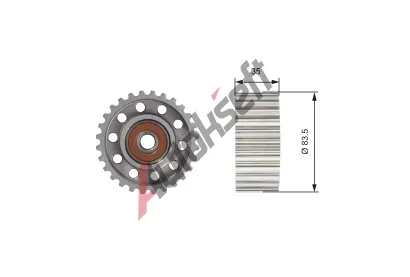 GATES Vratn / vodic kladka ozubenho emenu PowerGrip GT T42100, T42100
