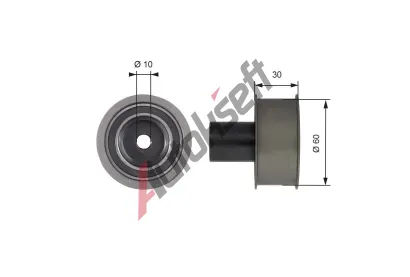 GATES Vratn/vodc kladka ozubenho emenu PowerGrip GT T42136, T42136