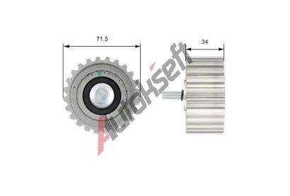 GATES Vratn / vodic kladka ozubenho emenu PowerGrip GT T42183, T42183