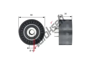 GATES Vratn/vodc kladka ozubenho emenu PowerGrip GT T42199, T42199