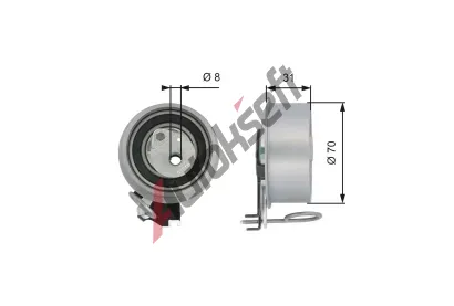 GATES Napnac kladka ozubenho emenu PowerGrip GT T43135, T43135