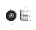 GATES Napnac kladka ozubenho emenu PowerGrip ‐ GT T43143