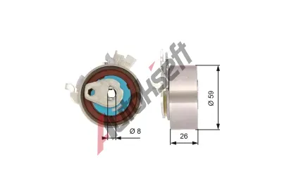 GATES Napnac kladka ozubenho emenu PowerGrip GT T43154, T43154