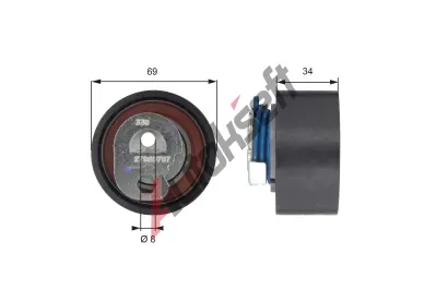 GATES Nap�nac� kladka ozuben�ho �emenu PowerGrip� GT T43163, T43163