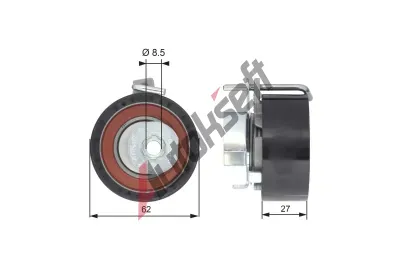 GATES Napnac kladka ozubenho emenu PowerGrip GT T43171, T43171