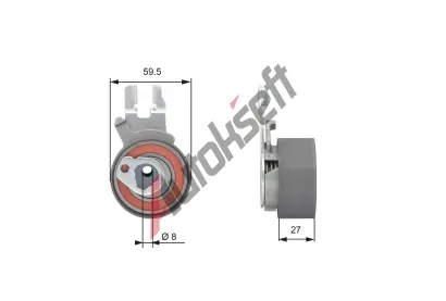 GATES Napnac kladka ozubenho emenu PowerGrip GT T43173, T43173