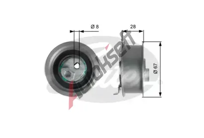 GATES Napnac kladka ozubenho emenu PowerGrip GT T43237, T43237