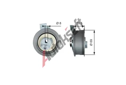 GATES Napnac kladka ozubenho emenu PowerGrip GT T43242, T43242