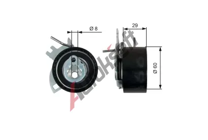 GATES Napnac kladka ozubenho emenu PowerGrip GT T43246, T43246