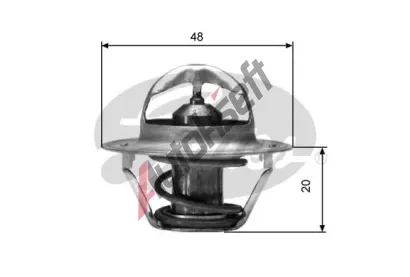 GATES Termostat - chladivo GT TH00388G1, TH00388G1
