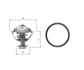 GATES Termostat - chladivo&nbsp;&dash;&nbsp;GT TH05682G1