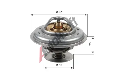 GATES Termostat chladiva GT TH13287G1, TH13287G1