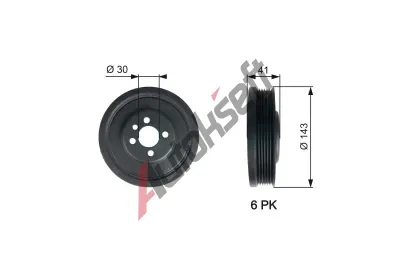 GATES emenice klikovho hdele DriveAlign GT TVD1001, TVD1001