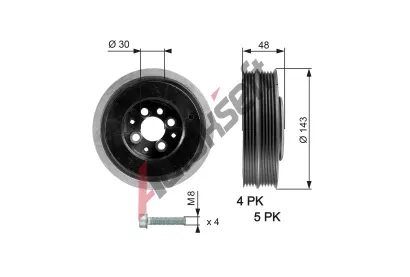 GATES emenice klikovho hdele DriveAlign GT TVD1015A, TVD1015A