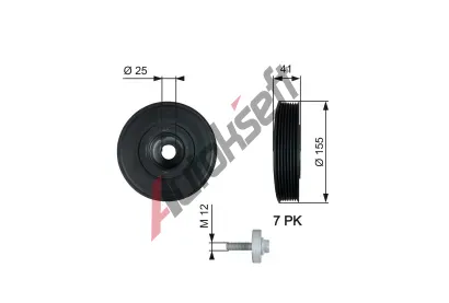 GATES emenice klikovho hdele DriveAlign GT TVD1017A, TVD1017A