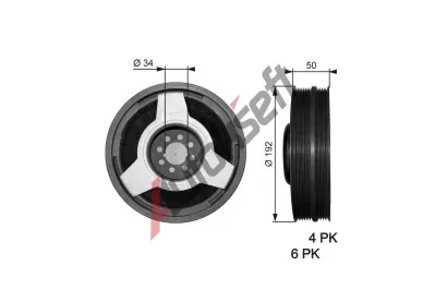 GATES emenice klikovho hdele DriveAlign GT TVD1030, TVD1030