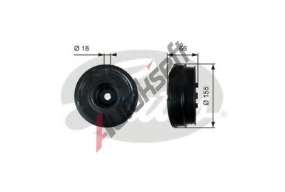 GATES emenice klikovho hdele DriveAlign GT TVD1037, TVD1037