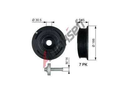 GATES emenice klikovho hdele DriveAlign GT TVD1054A, TVD1054A