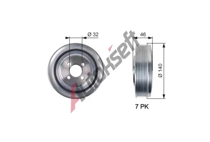 GATES emenice klikovho hdele DriveAlign GT TVD1078, TVD1078