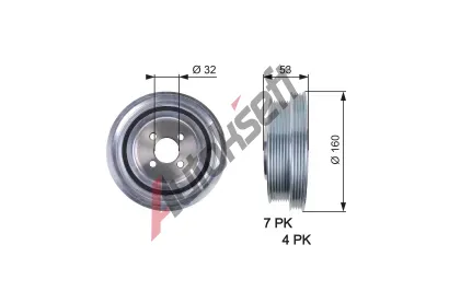 GATES emenice klikovho hdele DriveAlign GT TVD1079, TVD1079