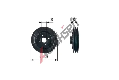 GATES emenice klikovho hdele DriveAlign GT TVD1124, TVD1124