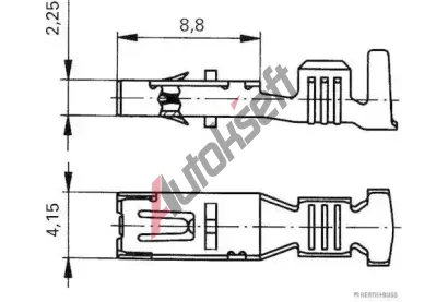 HERTH+BUSS ELPARTS Lem spony HB 50253225, 50253225