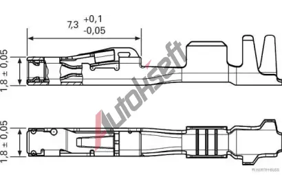 HERTH+BUSS ELPARTS Lem spony HB 50253482, 50253482