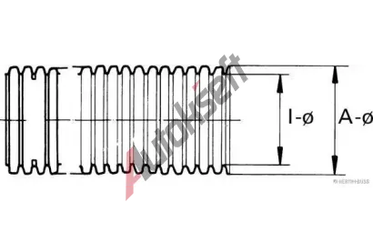 HERTH+BUSS ELPARTS Ochrann� pru�n� trubka na kabel� HB 51271151, 51271151