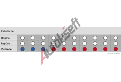 HERTH+BUSS ELPARTS Opravn sada kabelu, zadn dvee HB 51277151, 51277151