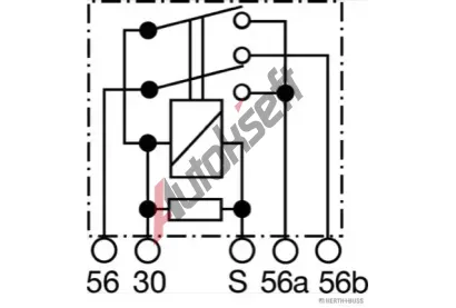 HERTH+BUSS ELPARTS Relé - tlumené světlo HB 75899210, 75899210 HERTH+BUSS ELPARTS Relé - tlumené světlo HB 75899210, 75899210
