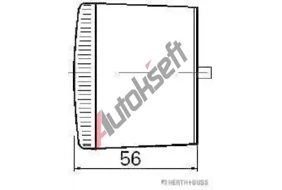 HERTH+BUSS ELPARTS Zadn� mlhovka HB 81695047, 81695047