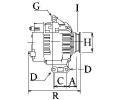 HC-Cargo Alterntor HC 116068, 116068