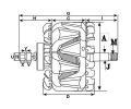 HC-Cargo Rotor alterntoru HC 136674, 136674
