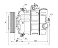 HC-Cargo Kompresor klimatizace HC 241039, 241039