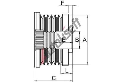 HC-Cargo Řemenice alternátoru HC F 032 337 680, F 032 337 680 HC-Cargo Řemenice alternátoru HC F 032 337 680, F 032 337 680