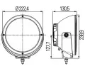 HELLA Dlkov svtlomet HE 1F8 011 002-201, 1F8 011 002-201