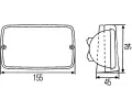 HELLA Pracovn svtlomet HE 1GA996082-001, 1GA 996 082-001