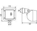 HELLA Pracovn svtlomet HE 1GA996083-001, 1GA 996 083-001