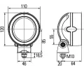 HELLA Pracovní světlomet HE 1GM996136-361, 1GM 996 136-361