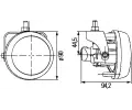 HELLA Mlhovka HE 1N0009295-021, 1N0 009 295-021