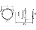 HELLA P/L ir blika HE 2BA008221-001, 2BA 008 221-001