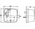 HELLA Brzdov svtlo HE 2DA003014-031, 2DA 003 014-031