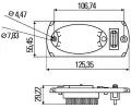 HELLA Osvtlen interiru HE 2JA343570-051, 2JA 343 570-051