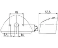 HELLA Osvtlen poznvac znaky HE 2KA007929-001, 2KA 007 929-001