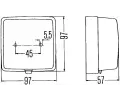 HELLA Zadn mlhovka HE 2NE003315-011, 2NE 003 315-011