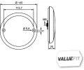 HELLA Zadn mlhovka HELLA ValueFit HE 2NE357026-031, 2NE 357 026-031