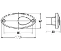 HELLA Bon obrysov svtlo HE 2PS964295-007, 2PS 964 295-007