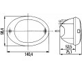 HELLA Zadní světlo HE 2SB343130-021, 2SB 343 130-021